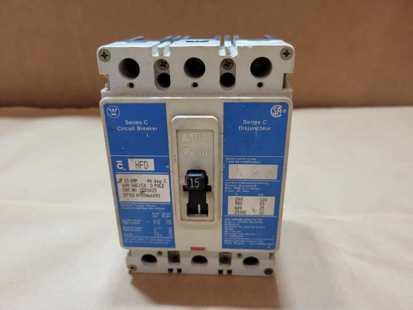 New | in-Stock WESTINGHOUSE HFD3015 Switchgears British Columbia CA | Lenmark #1436501