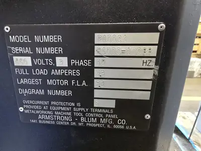 USED 2003 ARMSTRONG BLUM P400C4