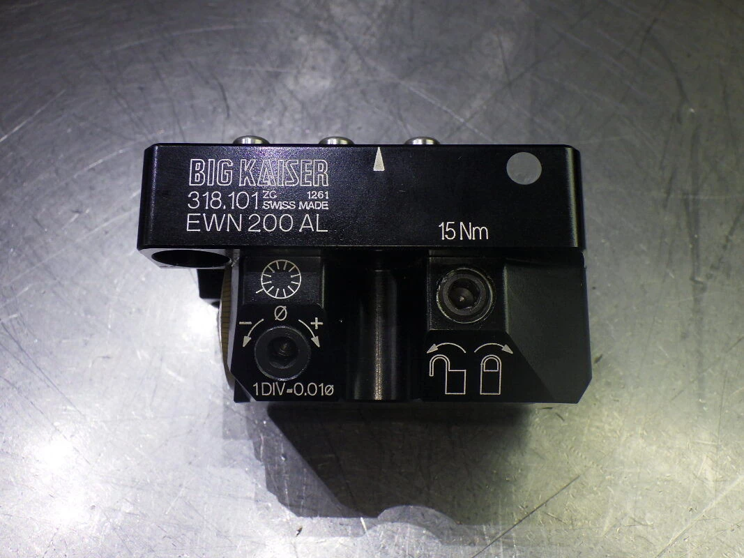 Kaiser Adjustable Aluminum Fine/Finish Boring Head EWN 200 AL/10.318.101 (LOC2666A)