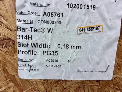 USED Bar-Tec W 314H