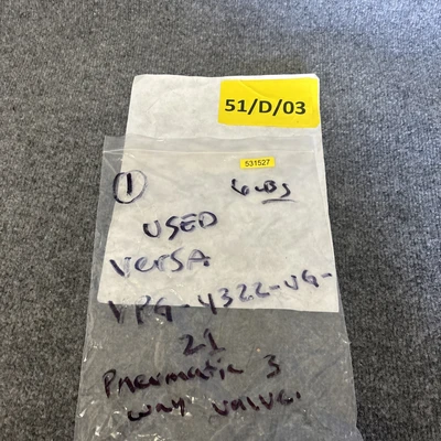 Used Versa VPG-4322-UG-21 Solenoid Valves California US | Davliegogo LLC #1707429