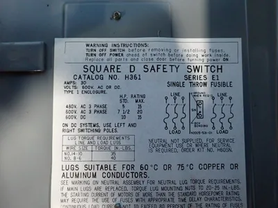 New | in-Stock SQUARE D H361 Disconnects Ohio US | HGR 24 #942528