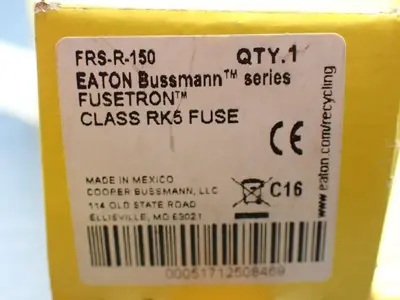 New | in-Stock BUSSMANN FRSR150 Fuses | HGR 24 #742671