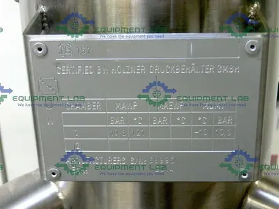 USED BHS FILTRATION STAINLESS STEEL COLUMN SKID W/ 150 PSI COLUMN W/ GATE VALVE