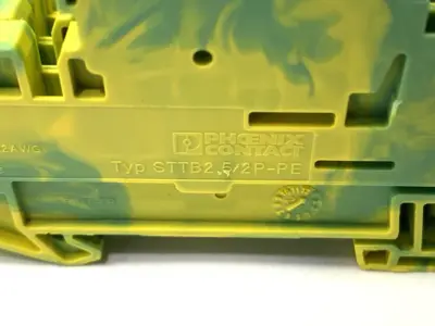 USED PHOENIX CONTACT DOUBLE LEVEL TERMINAL BLOCK STTB 2,5/2P-PE LOT OF 10