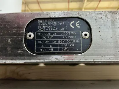 Used TECNOMAGNETE QPR14547.00 Magnetic Separators Michigan US | Ideal Machinery #1231982
