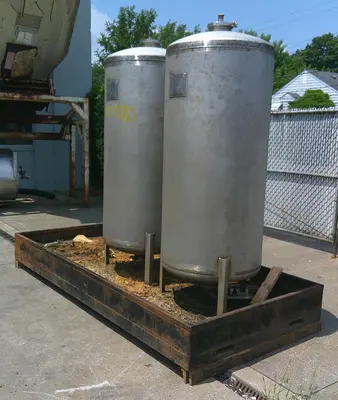 SPC9080  Tank 200 gallon vertical tank, Stainless Steel, dish