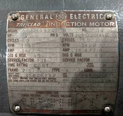 USED GENERAL ELECTRIC 5K215AG201