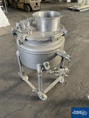 USED Pfaudler 20 Gal Pfaudler Glass Lined Reactor Body, 25/115#