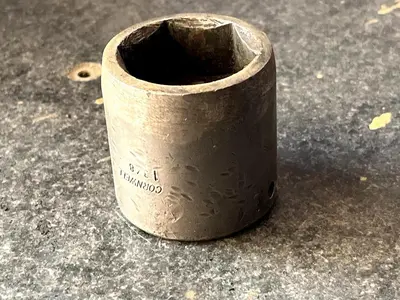 CORNWELL TOOLS P3244 - 1-3/8" SOCKET 1/2" DRIVE 6 POINT MADE IN USA TOOL