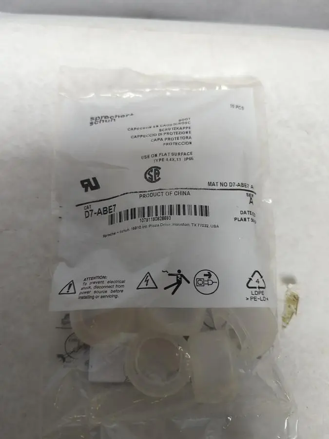 New | in-Stock SPRECHER + SCHUH D7-ABE7 Miscellaneous Equipment (Electrical & Power) Ohio US | Surplus Asset Holdings #1238404