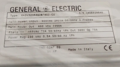 NEW GE 6KDV32350Q2B70G2-CU