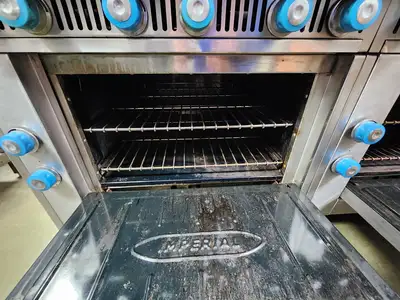 Used Imperial Used Imperial IHR-6 - x2 - 12-Burner Cooktop Range with Standard Oven, Natural Gas Commercial Ranges Illinois US | Falcon Restaurant Supply #1376668