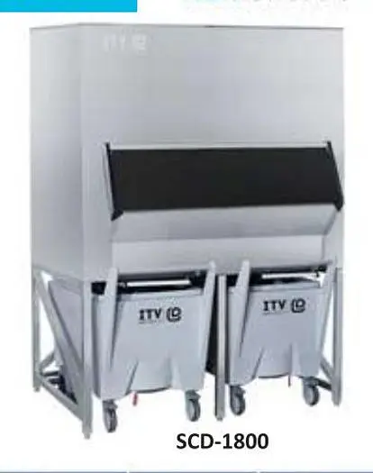 SCD 1800 - ICE STORAGE BIN WITH CARTS