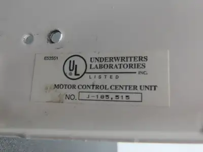Siemens MCS603L Combination Bucket Breaker MCC Fused 600VAC 3Ph No Starter