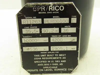 Rico Hydraulic Tank Assembly 2.5 Liter Off Rico PLR-100 Platform Truck