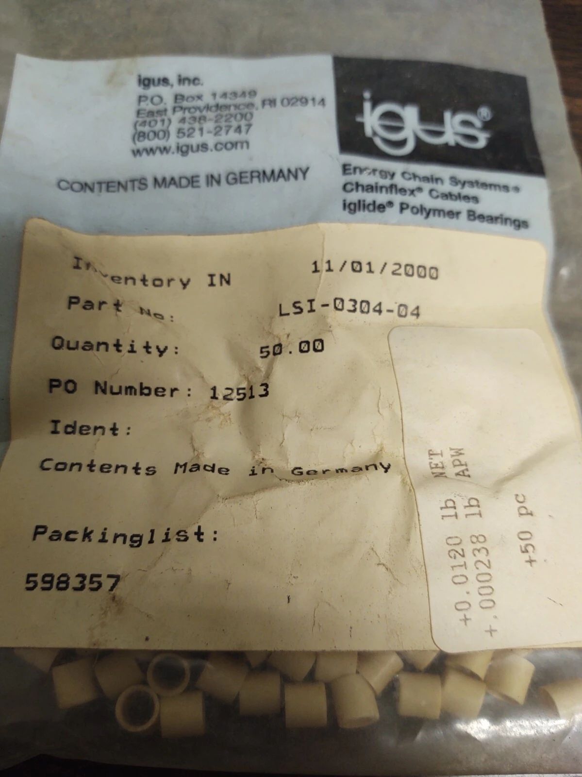 NEW IGUS LSI-0304-04