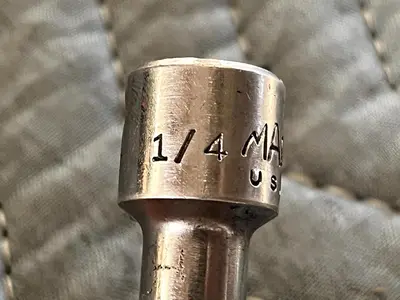 Mac Tools XD86 1/4" SAE 3/8"dr Deep Chrome 6pt Socket