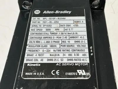 USED ALLEN BRADLEY MPL-B310P-MJ24AA