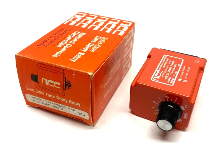 Used NCC NATIONAL CONTROLS CORP SOLID-STATE TIME DELAY RELAY 6-600SEC Relays & Switches | Maverick Industrial Sales #1118075
