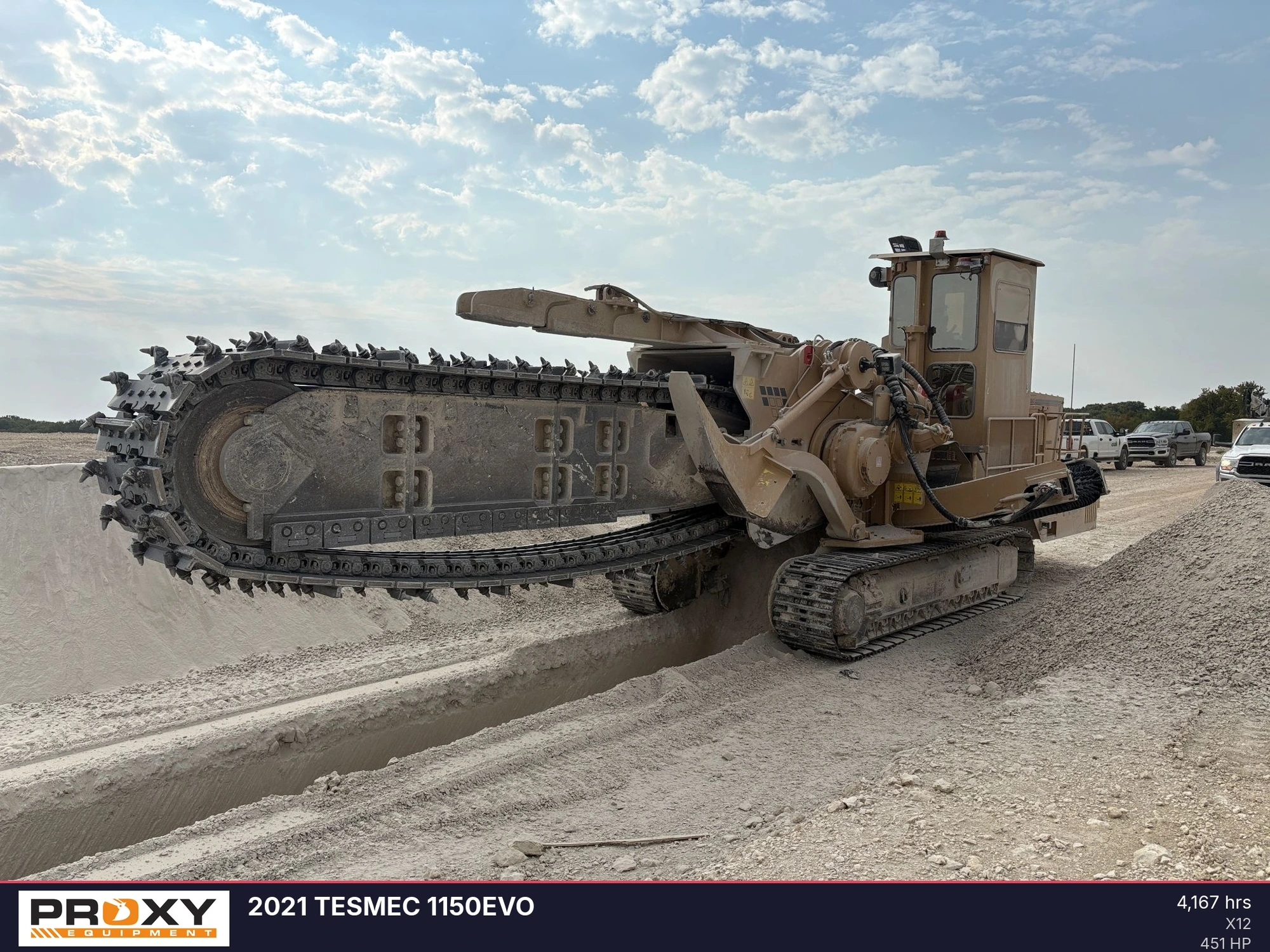 Used 2021 TESMEC 1150EVO Trenchers Texas US | Proxy Equipment #1426067