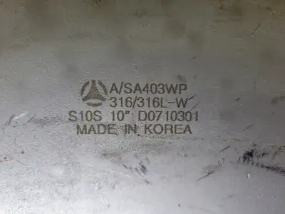10", 45 Deg. Elbow, Butt Weld, S10S