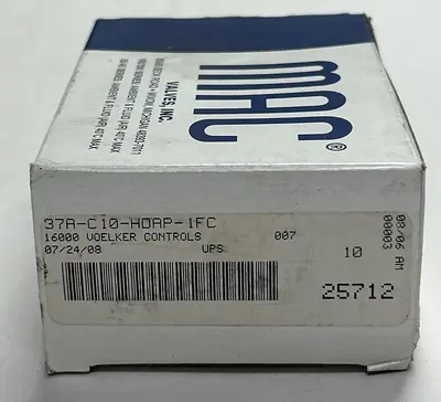 Used MAC VALVE 37A-C10-HDAP-1FC Solenoid Valves Ohio US | Surplus Asset Holdings #1234377