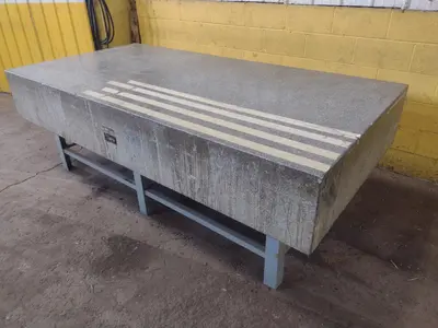 8' X 4' X 14" ROCK OF AGES PRECISION LAYOUT INSPECTION GRANITE TABLE: STOCK #23795