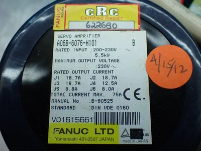 Used FANUC A06B6076H101 Servo Drives Ohio US | HGR 24 #902728