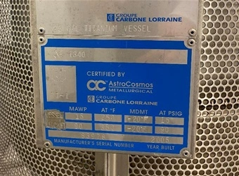Used LEE LEE 25 GALLON TITANIUM DOUBLE MOTION KETTLE Autoclaves, Reactors & Kettles New York US | Michael Benalt Inc #1274293