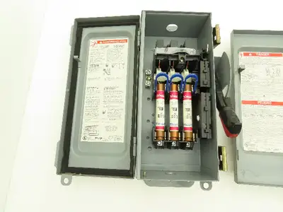 Square D H361 Safety Disconnect Switch Fusible 30A 3PH Series E1 Mixed Lot of 2