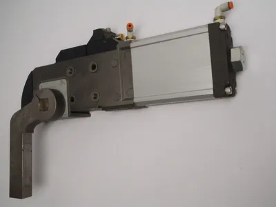 CKZ1N50-90LT | SMC  Slimline Power Clamp Cylinder 50mm Bore Left Side Arm - Used