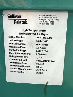 USED 2021 SULLIVAN PALATEK M-10