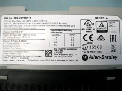 USED Allen-Bradley 25B-D1P4N114