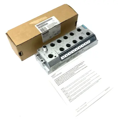 USED SIEMENS SIMATIC DP ET200ECO PN I/O MODULE 8 DIO, DC24V/1,3A
