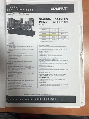 CAT / OLYMPIAN 100kW Generators | Iron Listing (7)