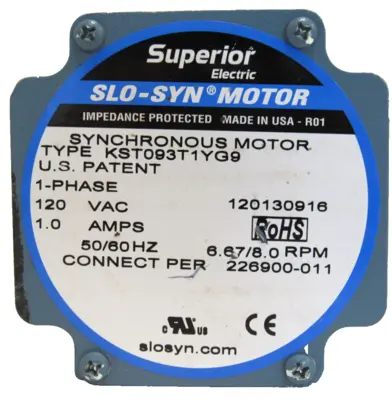NEW SUPERIOR KST093T1YG9 SYNCHRONOUS MOTOR