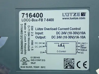 New | in-Stock LUTZE 716400 Circuit Breakers | HGR 24 #732065