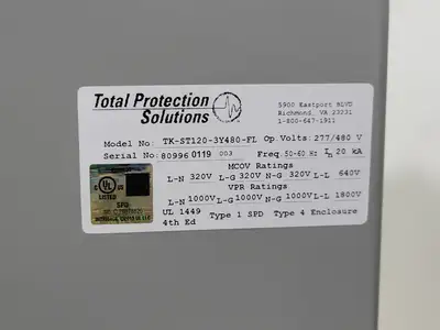 USED TOTAL PROTECTION SOLUTIONS TK-ST120-3Y480-FL