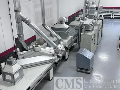 USED SUPERFICI 1300 MMTWIN SPRAY WITH 3 LAMINAR OVENS AND TWO LAMP UV