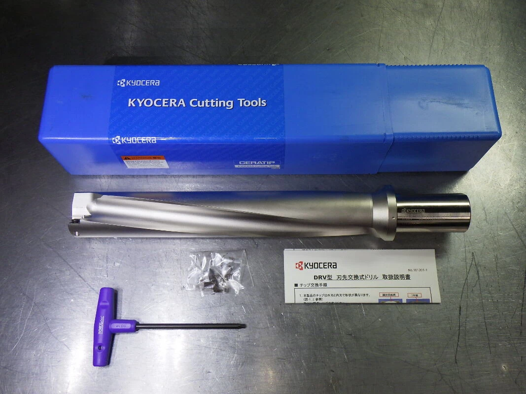 Kyocera 1.812" Coolant Thru 6xD Drill 1.5" Shank S150-DRV1812-6-14 (LOC1050B)