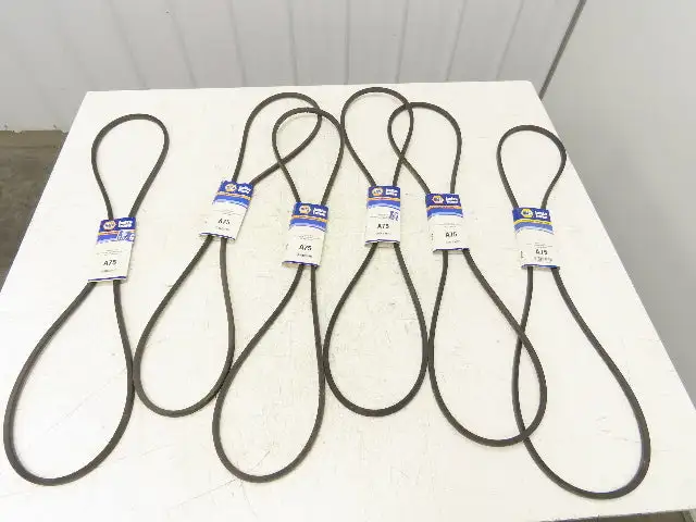 Napa A75 Industrial V-Belt 77 x 1/2" Lot Of 6