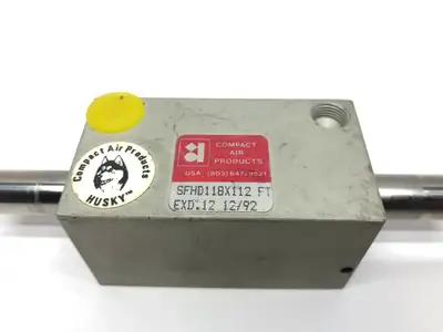 USED COMPACT AIR PNEUMATIC DOUBLE ACTING CYLINDER