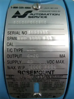 USED Rosemount 1151DP8E12B1