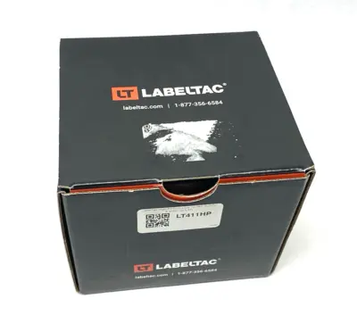 USED LABELTAC PRO MODEL HIGH PERF. 10 YEAR VINYL LABEL CLEAR 4" X 150'/ROLL
