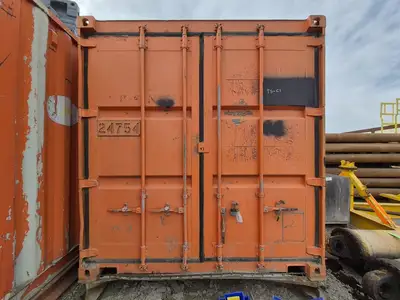 40 ft Insulated Shipping Container on a Skid w/ Shelving & Electrical - 24754