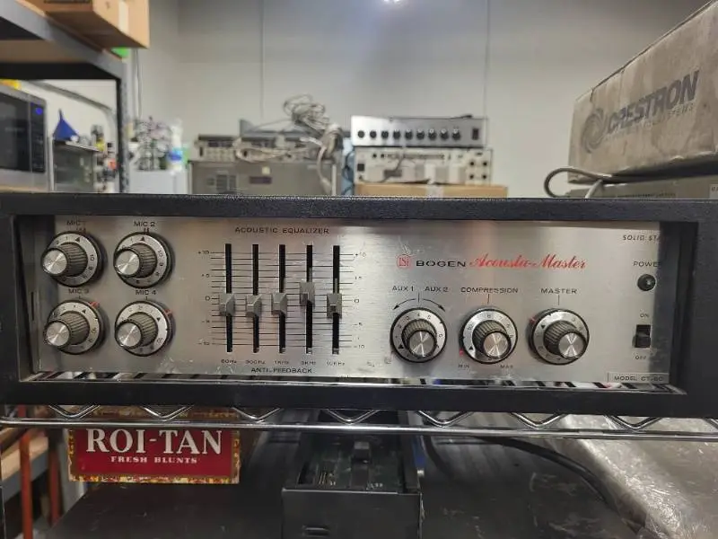 Bogen Acousta-Master CT-60 Solid State Acoustic Equalizer Amplifier