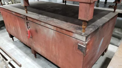 8′ x 4′ x 3/8″ Workbench with 2 doors,  h: 40 1/2