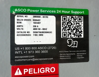 New | in-Stock ASCO D03ATSA30230NGXC Relays & Switches Indiana US | J&J Industrial Supply #1321738