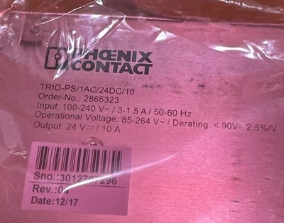 NEW Phoenix Contact TRIO-PS/1AC/24DC/10